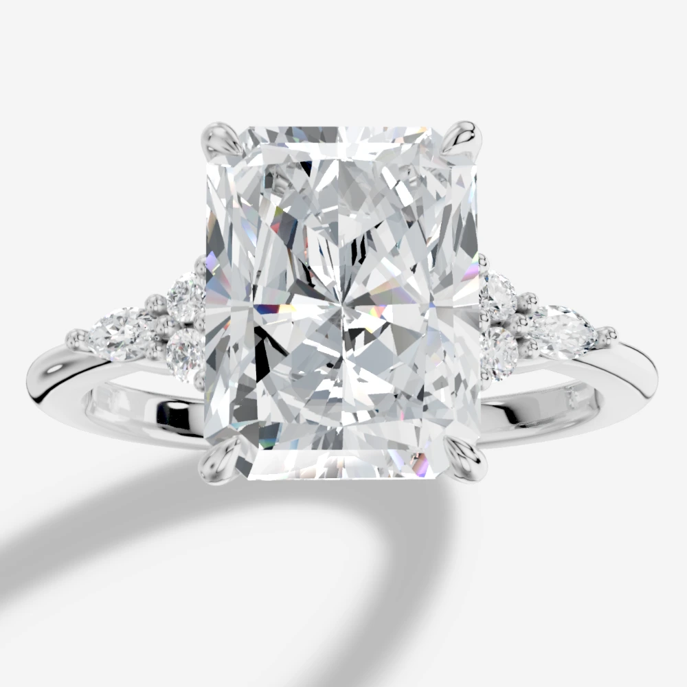 Liora Radiant-Cut Lab-Grown Diamond Ring
