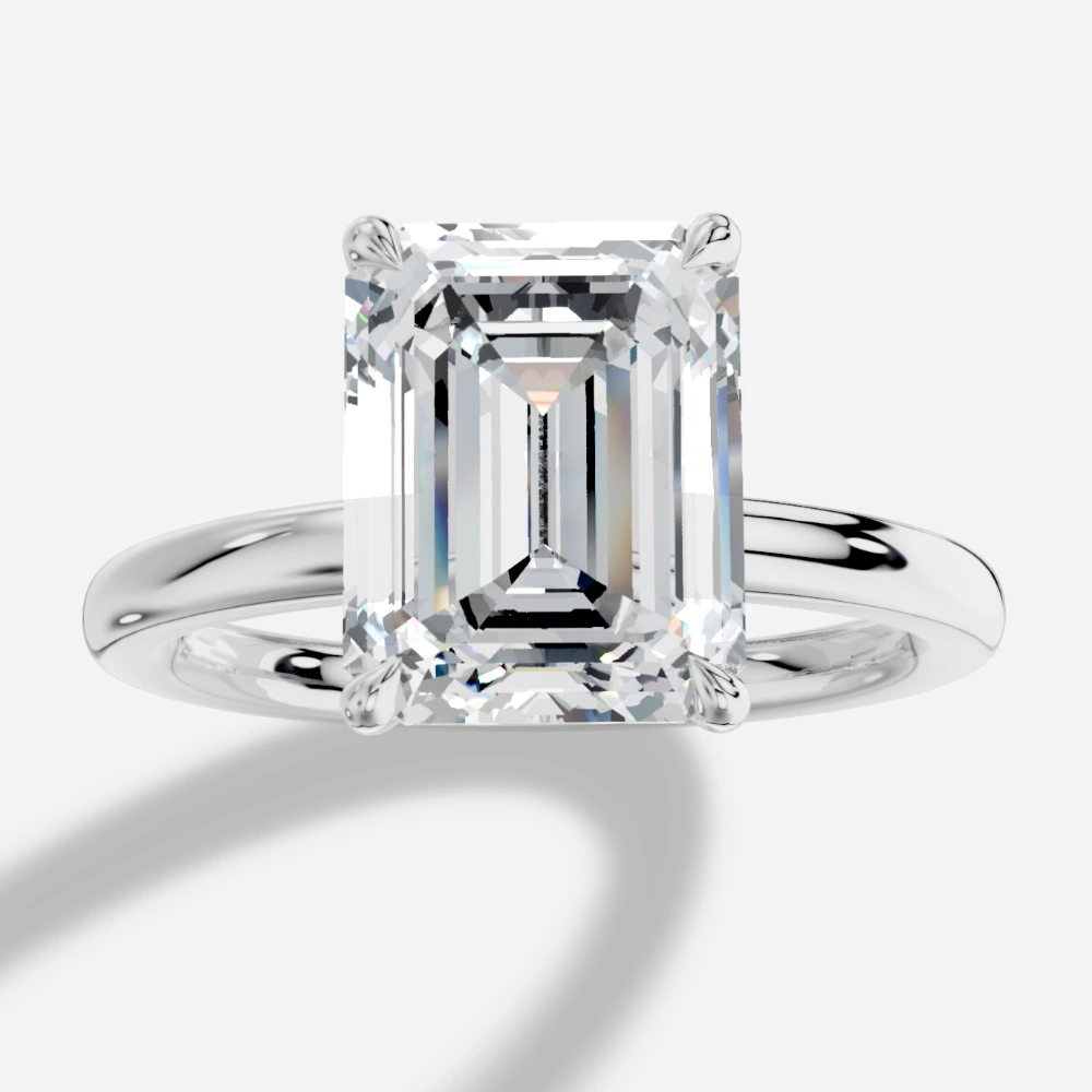 Elysium Emerald-Cut Lab-Grown Diamond Ring