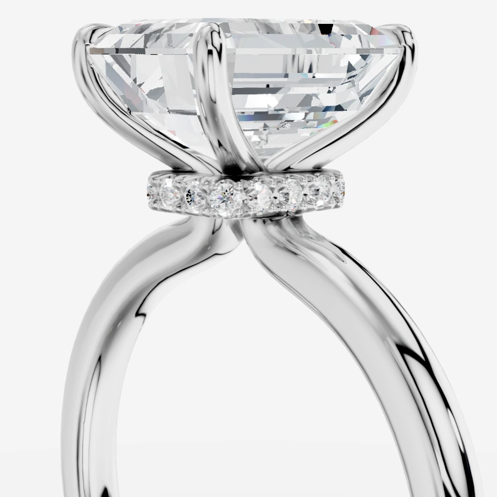Elysium Emerald-Cut Lab-Grown Diamond Ring alternate view