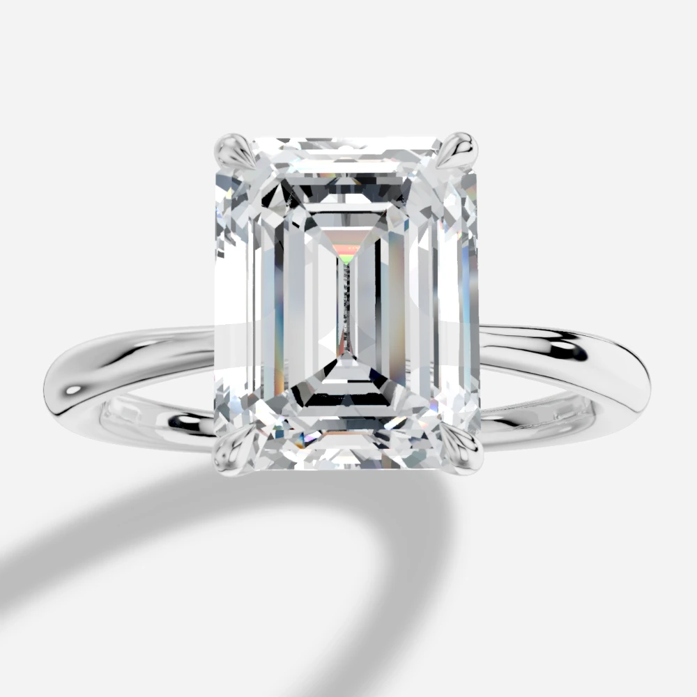Cybele Emerald-Cut Lab-Grown Diamond Ring