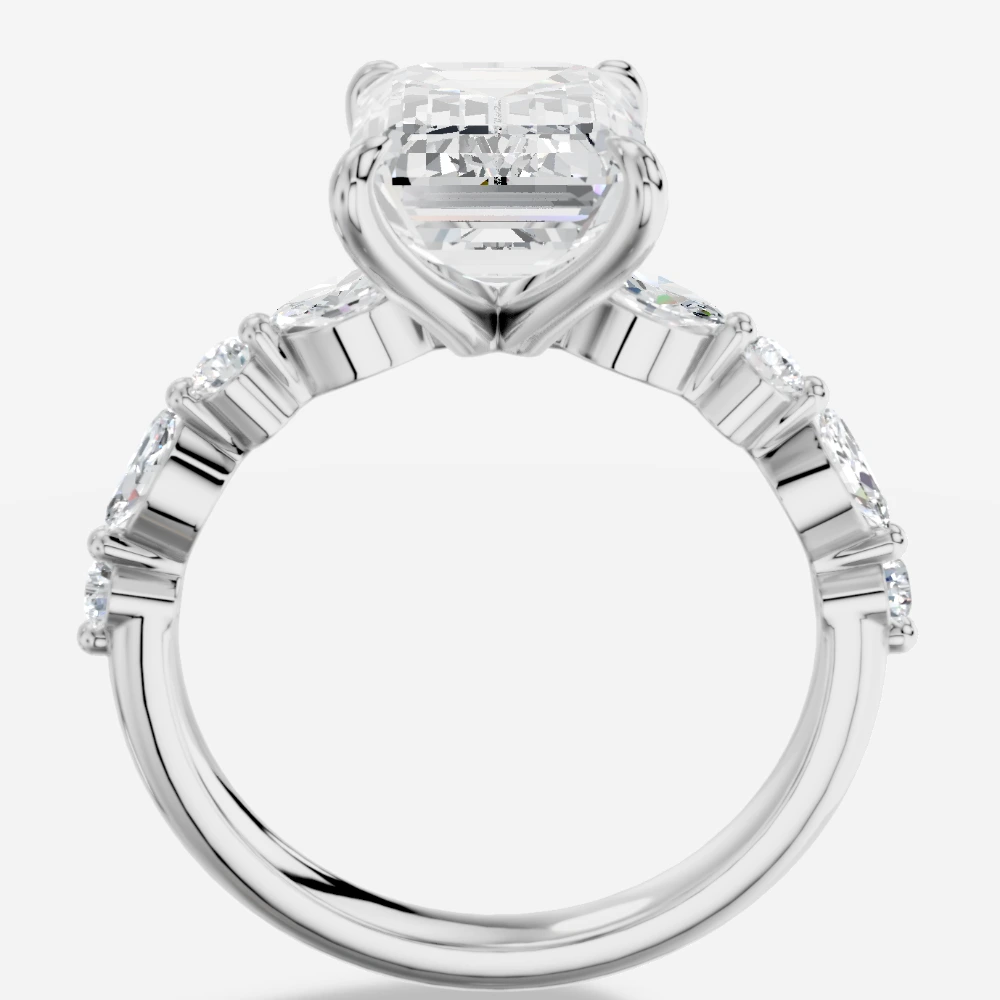 Royelle Emerald-Cut Lab-Grown Diamond Ring