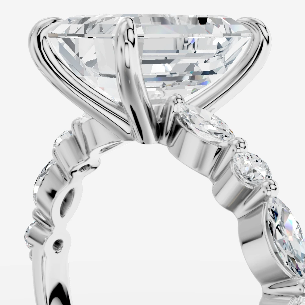 Royelle Emerald-Cut Lab-Grown Diamond Ring alternate view