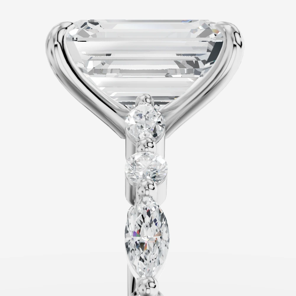Royelle Emerald-Cut Lab-Grown Diamond Ring