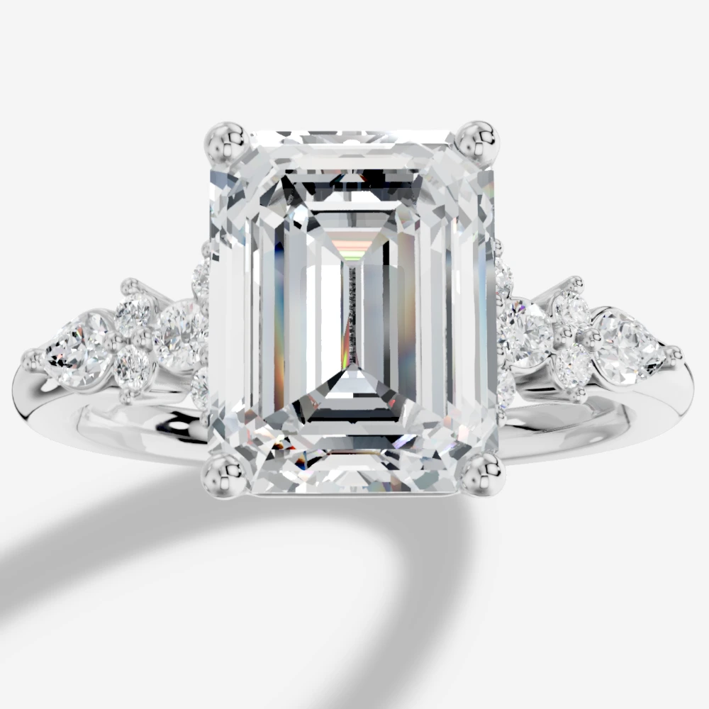 Veloria Emerald-Cut Lab-Grown Diamond Ring