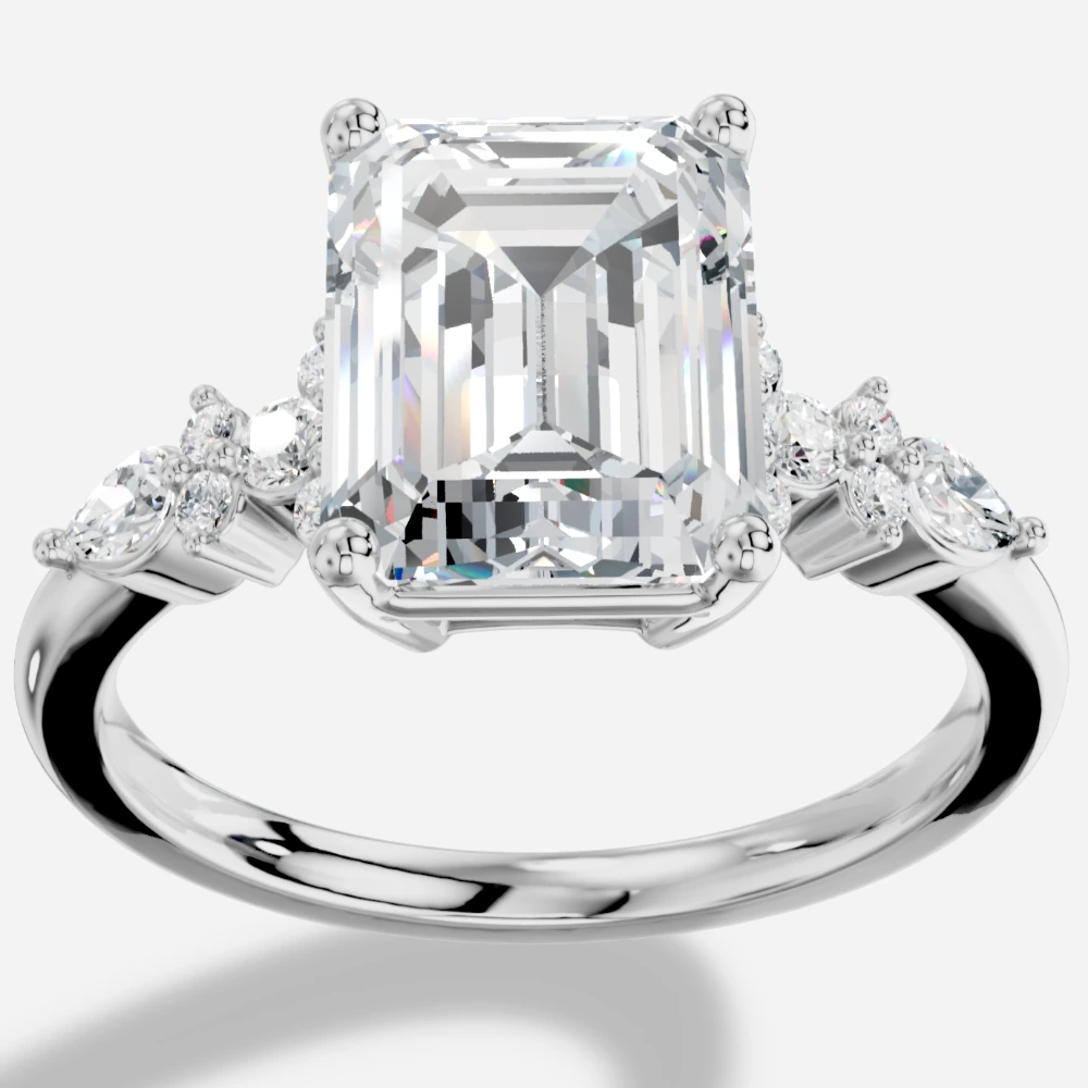 Veloria Emerald-Cut Lab-Grown Diamond Ring