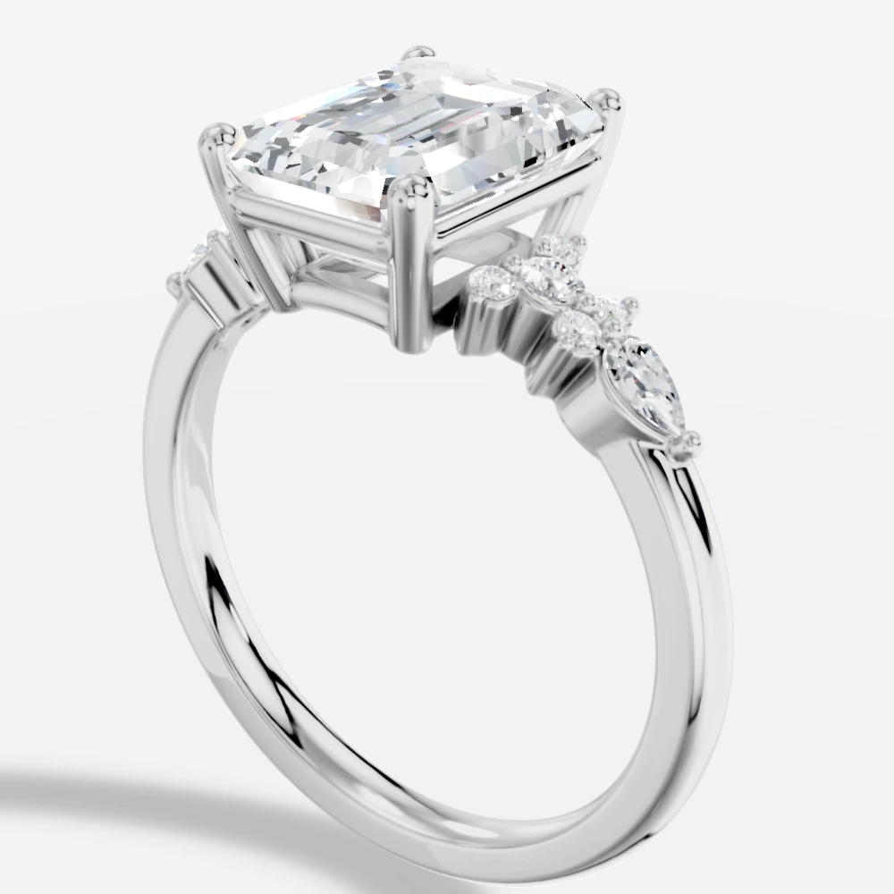 Veloria Emerald-Cut Lab-Grown Diamond Ring