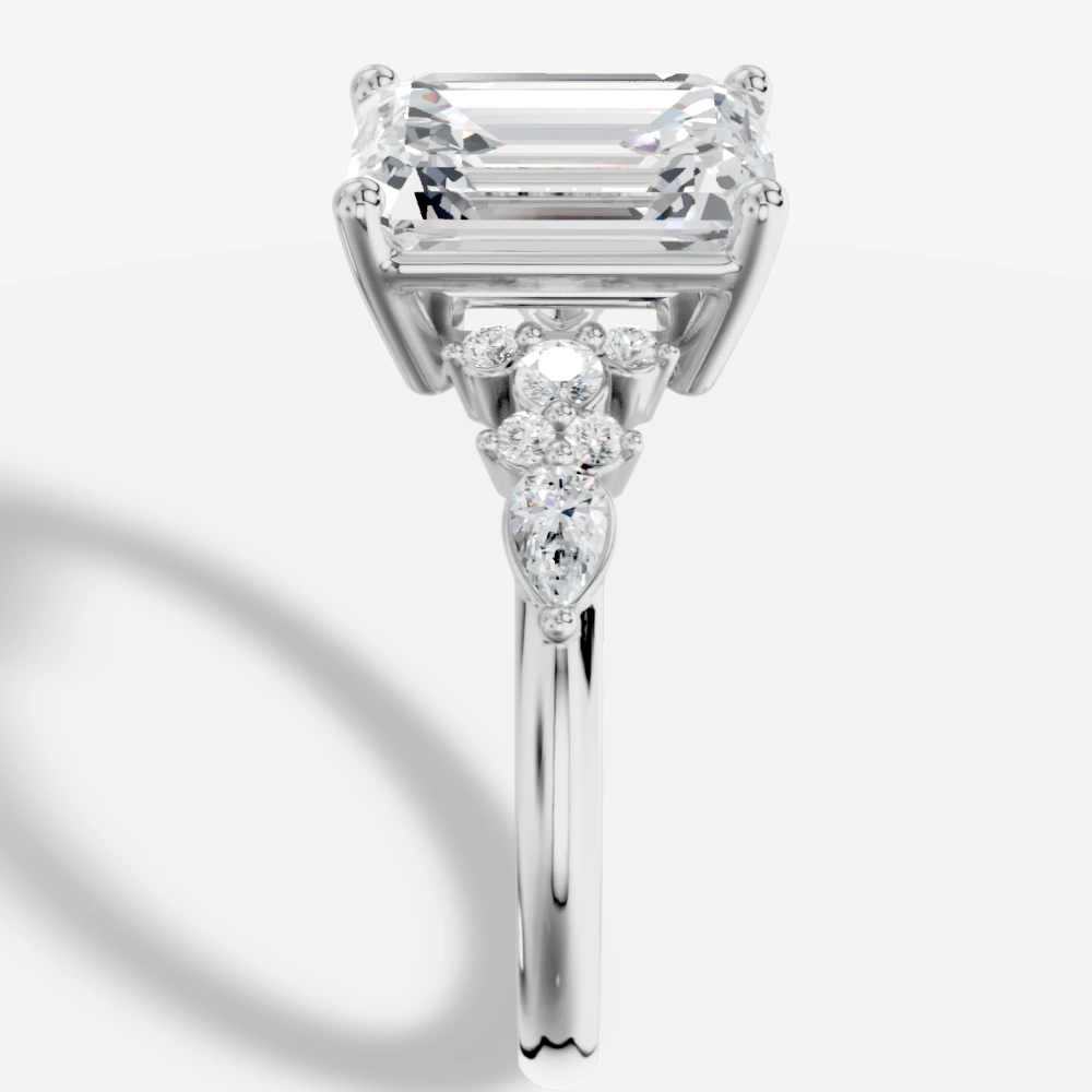 Veloria Emerald-Cut Lab-Grown Diamond Ring