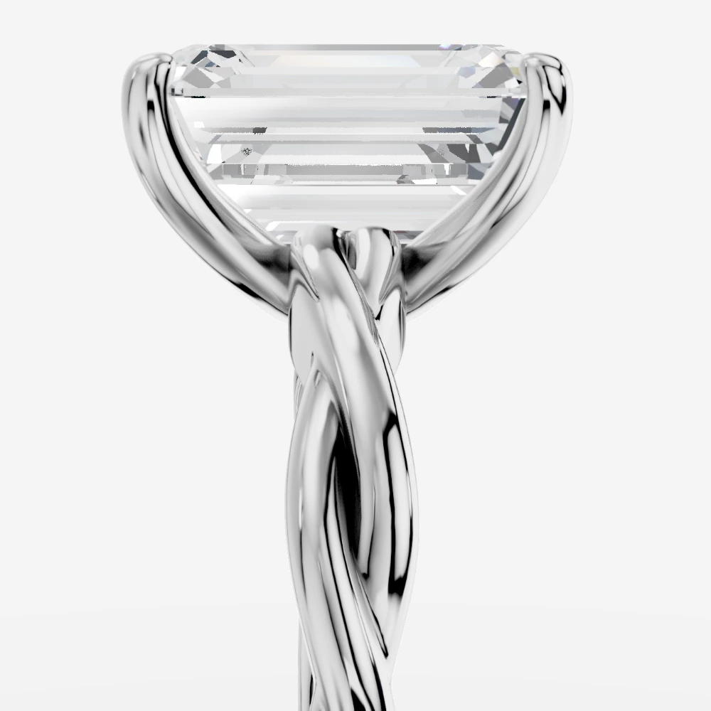 Hespera Emerald-Cut Lab-Grown Diamond Ring alternate view