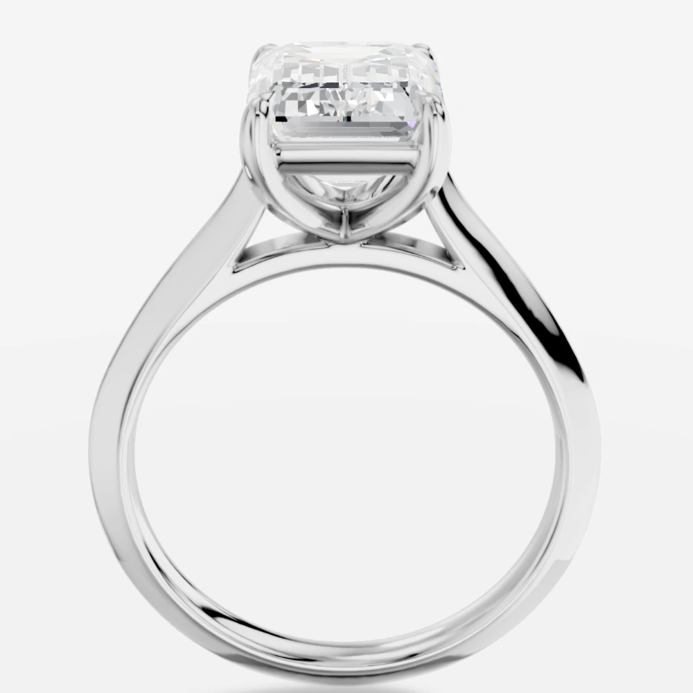 Cynara Ring med smaragdslipad labbodlad diamant