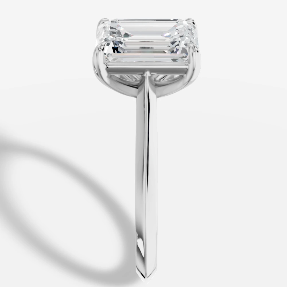 Cynara Ring med smaragdslipad labbodlad diamant