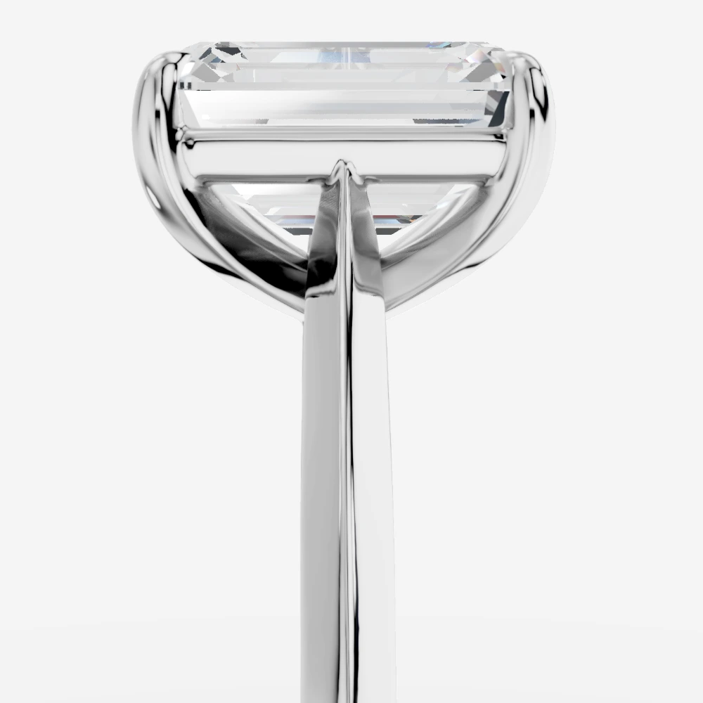 Cynara Ring med smaragdslipad labbodlad diamant