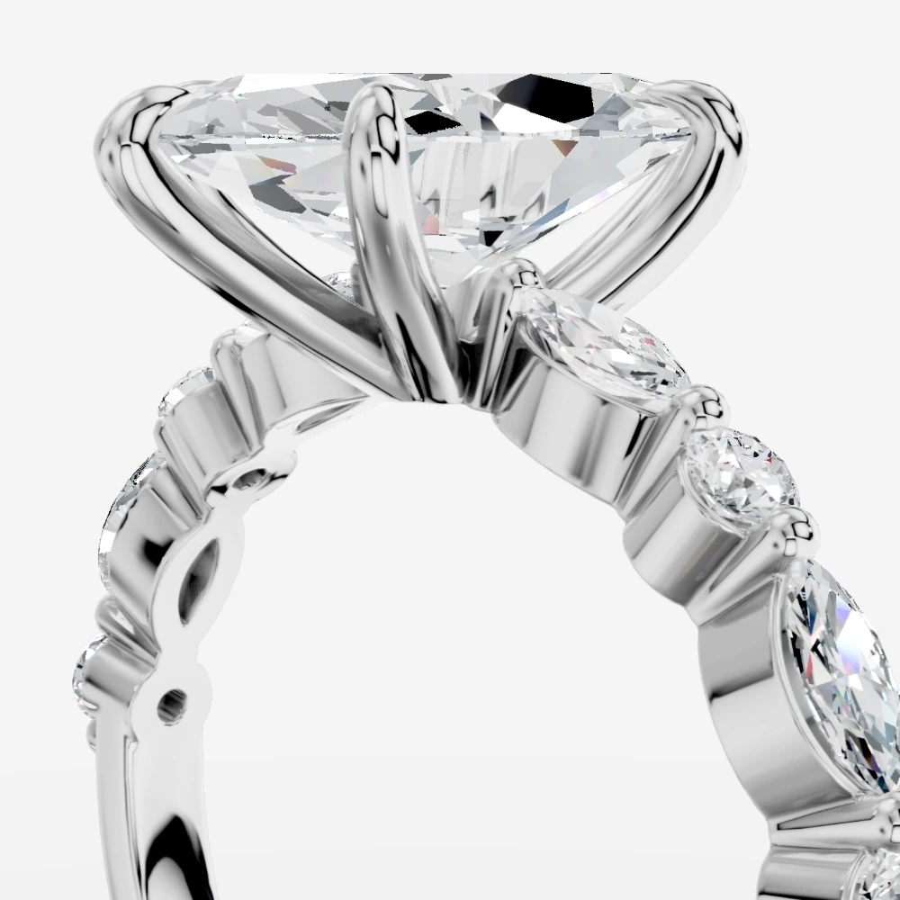 Royelle Marquise-Cut Lab-Grown Diamond Ring alternate view