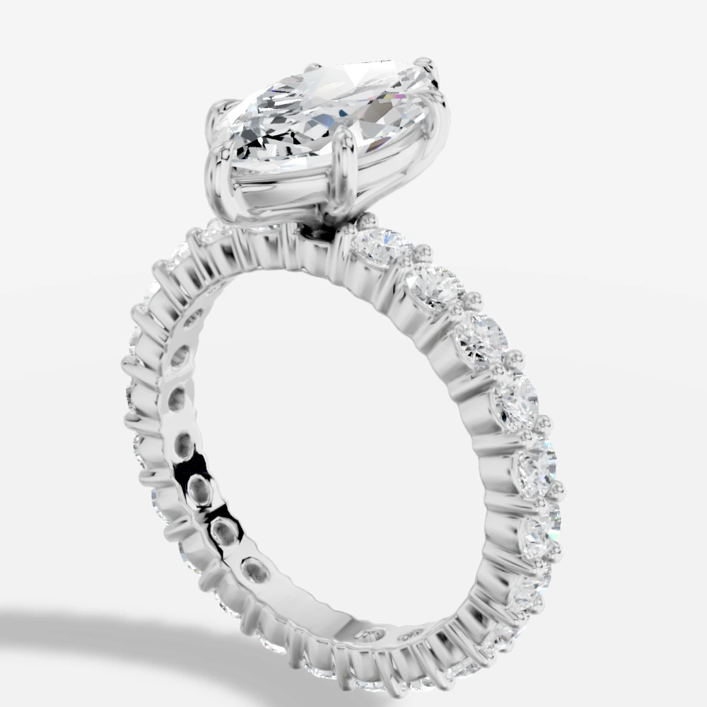 Imperial Marquise-Cut Lab-Grown Diamond Ring alternate view