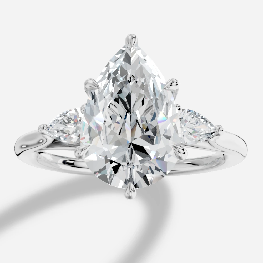 Celeste Pear-Cut Lab-Grown Diamond Ring