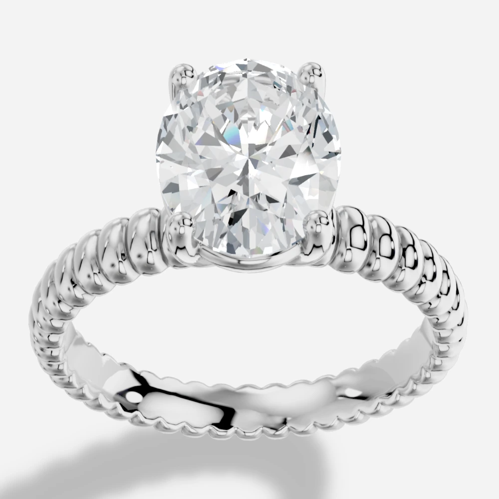 Orbia Oval Laboratuvar Pırlantası Yüzük