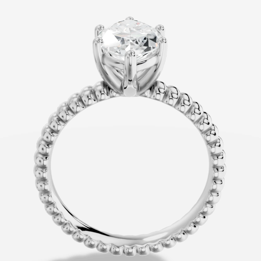 Orbia Anillo con diamante de laboratorio talla marquesa