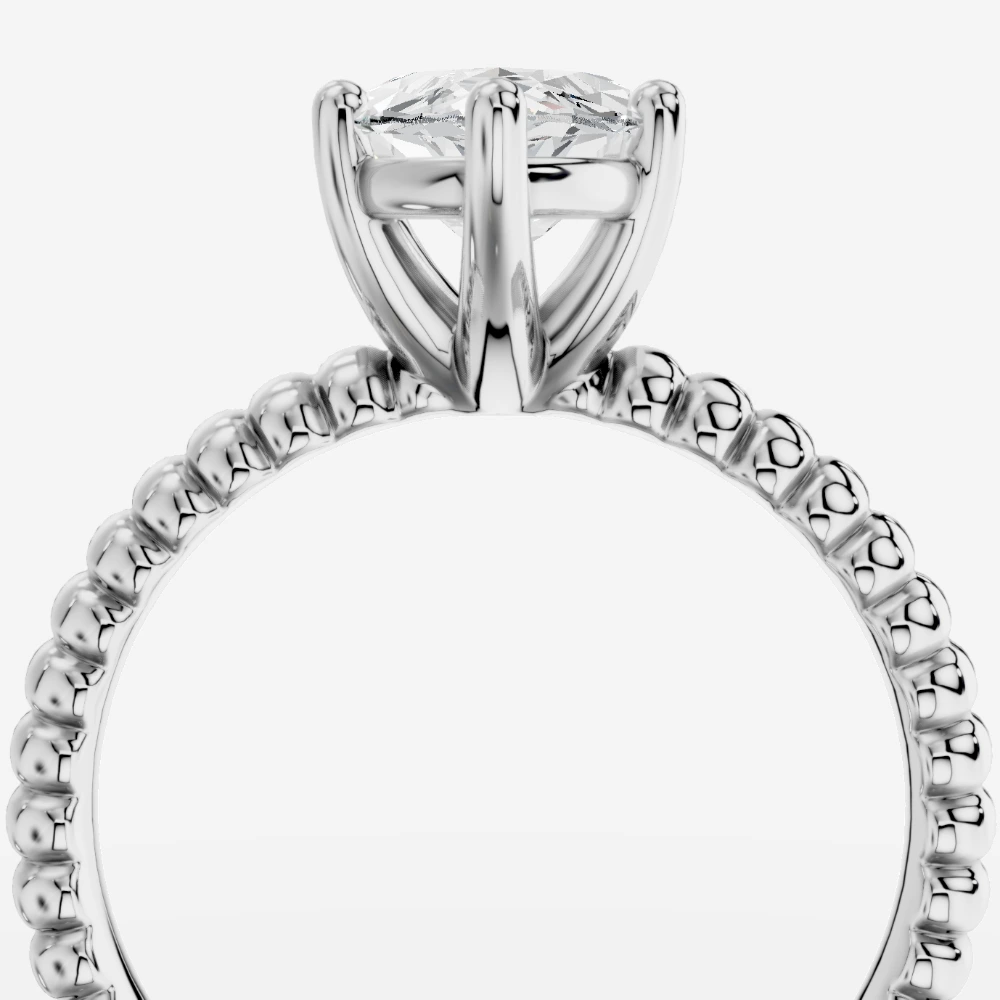 Orbia Anillo con diamante de laboratorio talla marquesa