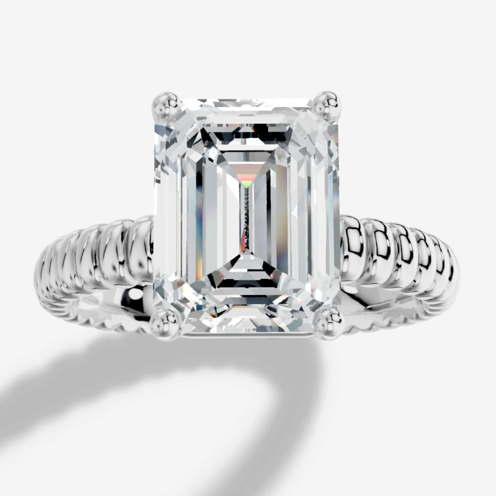 Orbia Emerald-Cut Lab-Grown Diamond Ring