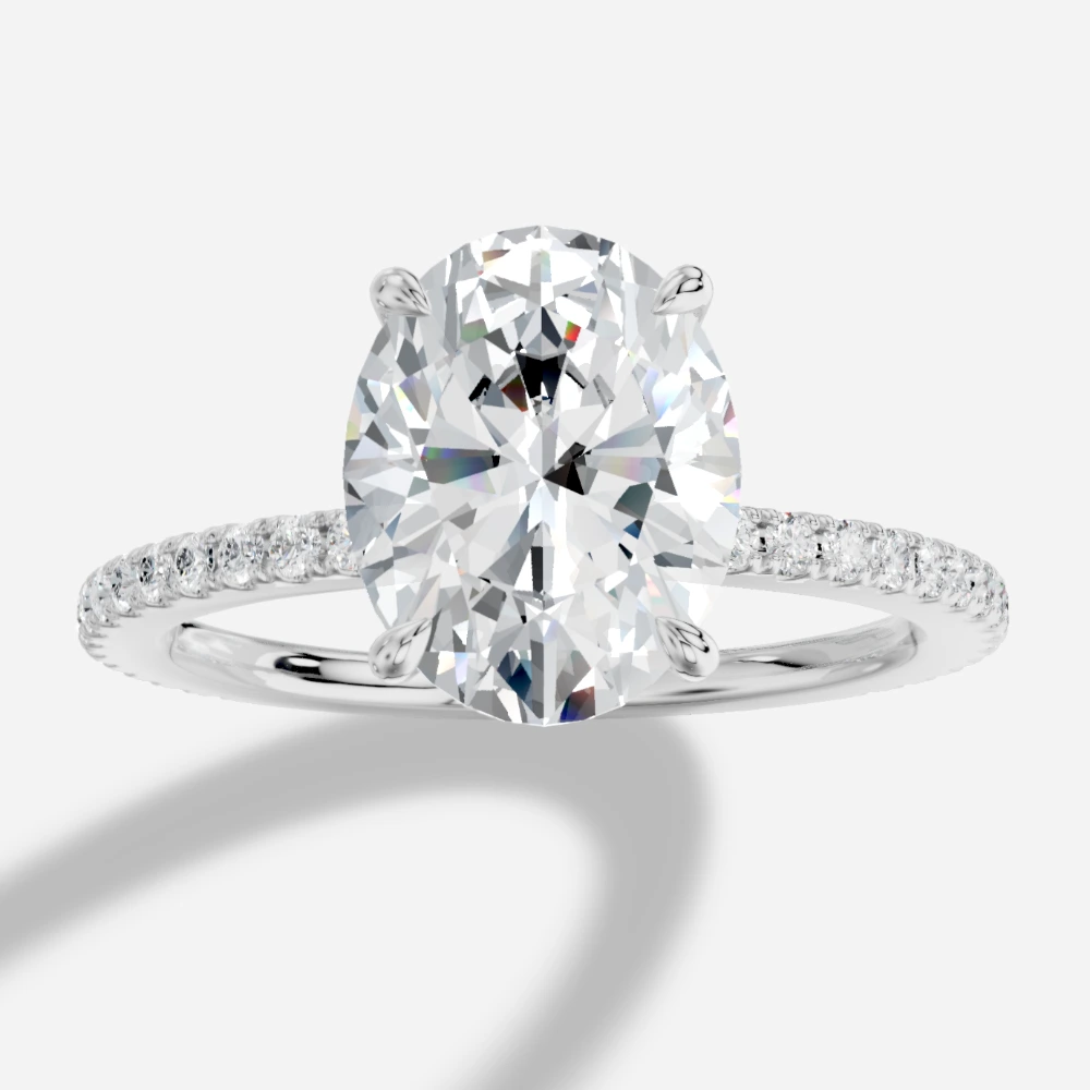 Selene Oval-Cut Lab-Grown Diamond Solitaire Ring