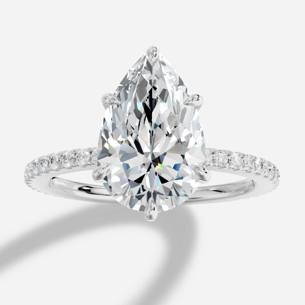 Selene Pear-Cut Lab-Grown Diamond Solitaire Ring