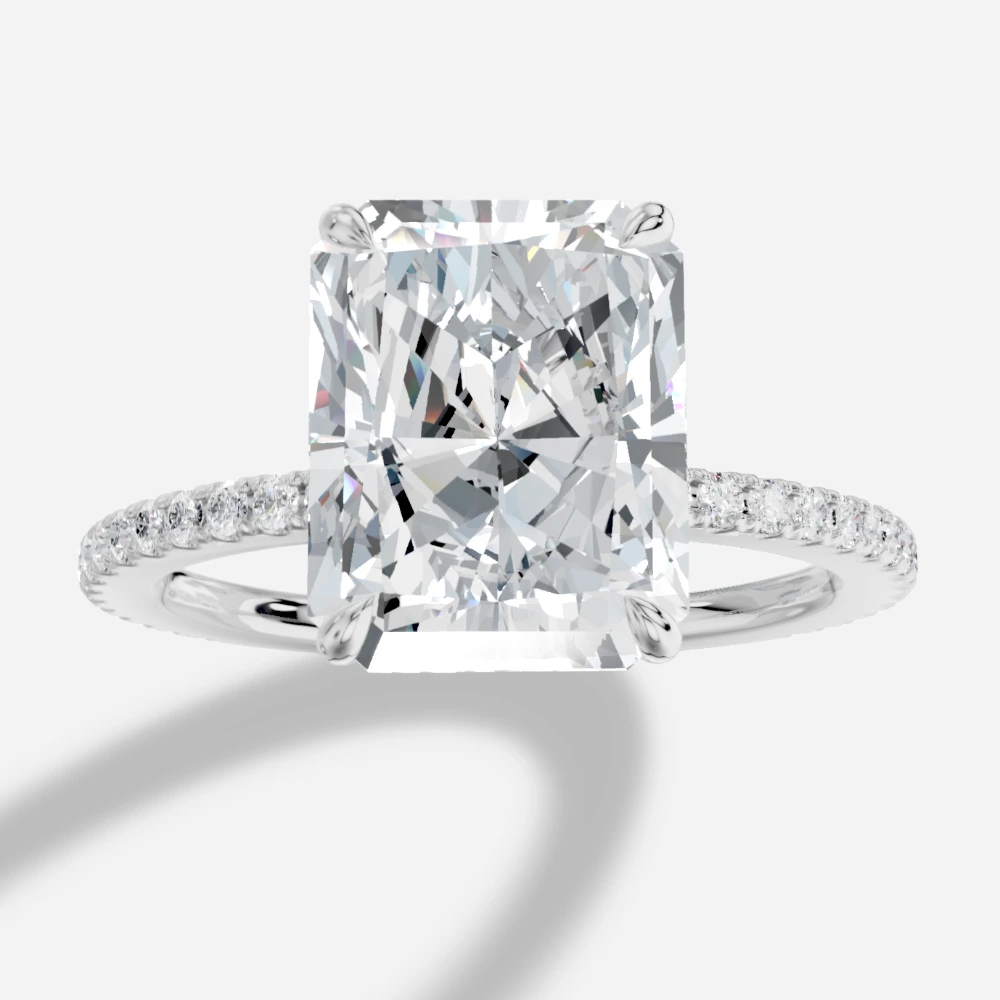 Selene Radiant-Cut Lab-Grown Diamond Solitaire Ring