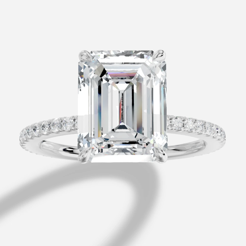 Selene Emerald-Cut Lab-Grown Diamond Solitaire Ring