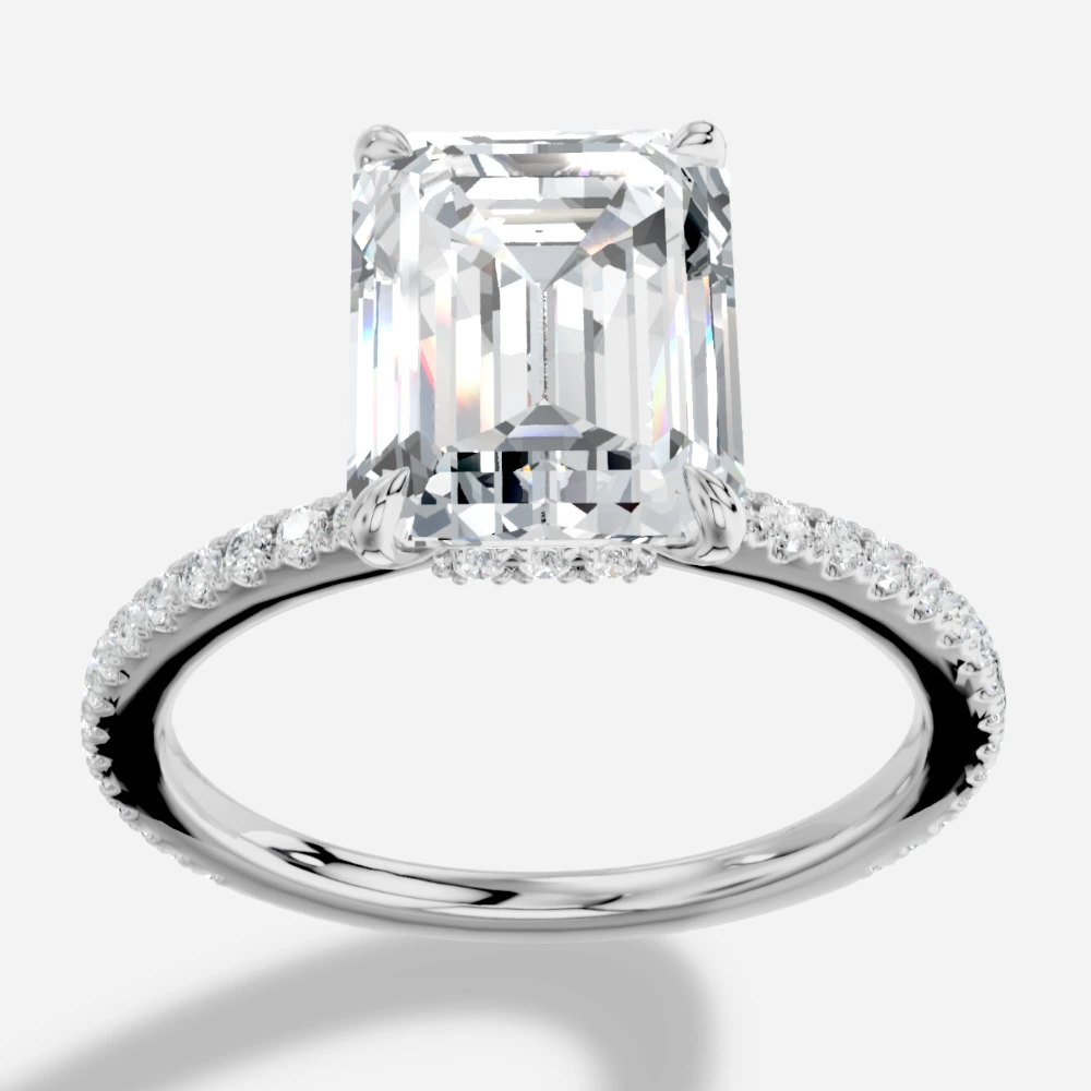 Selene Emerald-Cut Lab-Grown Diamond Solitaire Ring