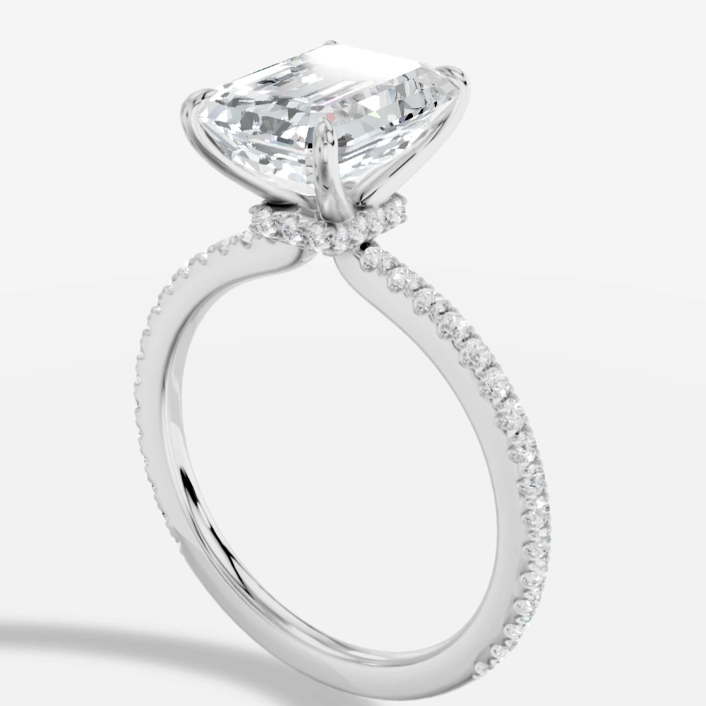 Selene Emerald-Cut Lab-Grown Diamond Solitaire Ring
