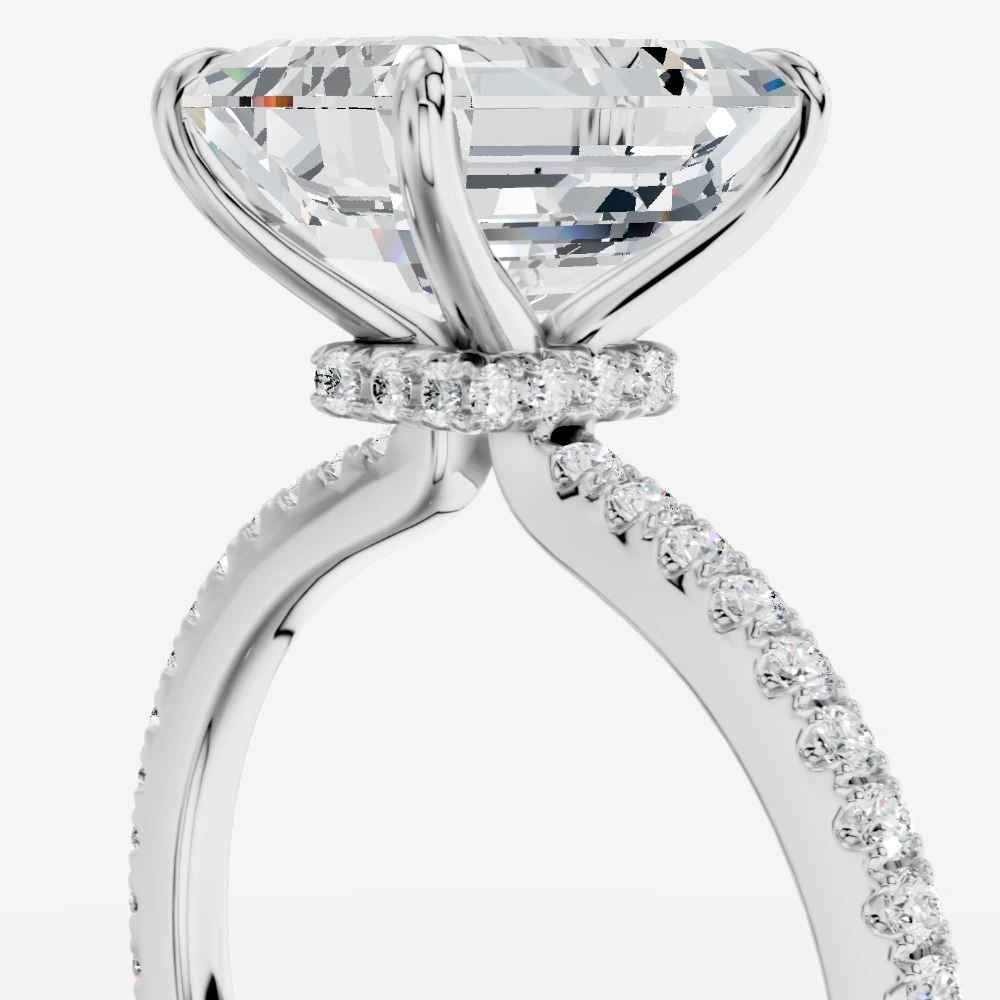 Selene Emerald-Cut Lab-Grown Diamond Solitaire Ring alternate view