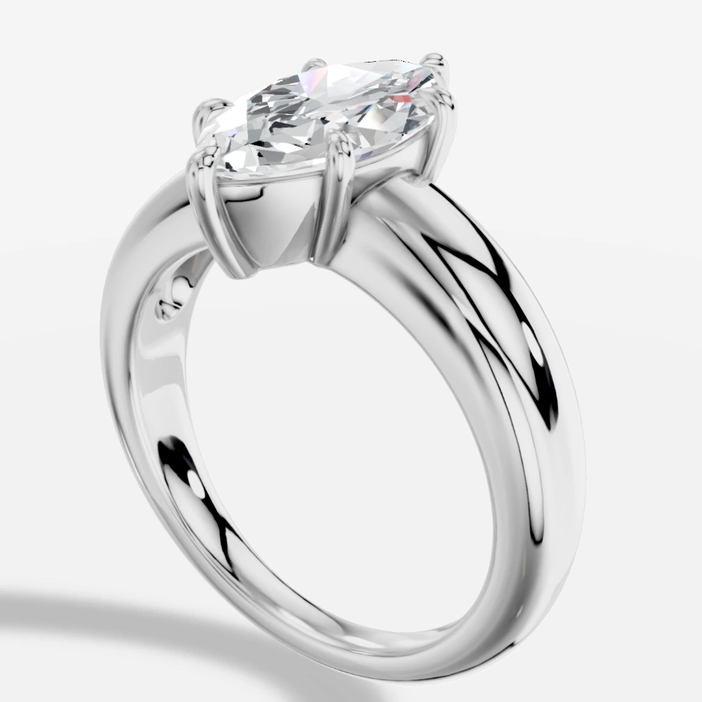 Aphrodite Ring med marquiseslipad labbodlad diamant