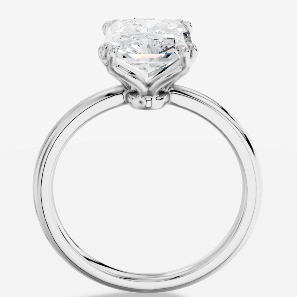Lydia Ring med laboratoriedyrket diamant i radiant-slibning