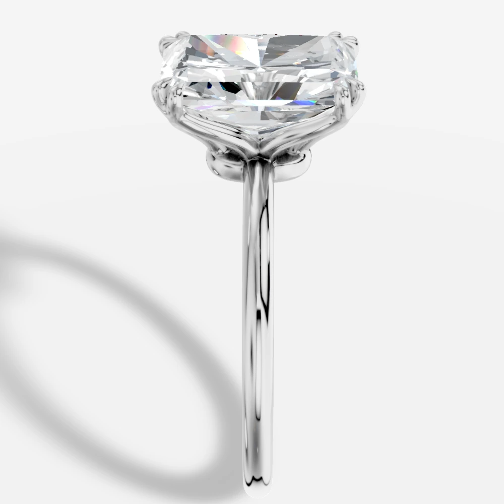 Lydia Ring med laboratoriedyrket diamant i radiant-slibning