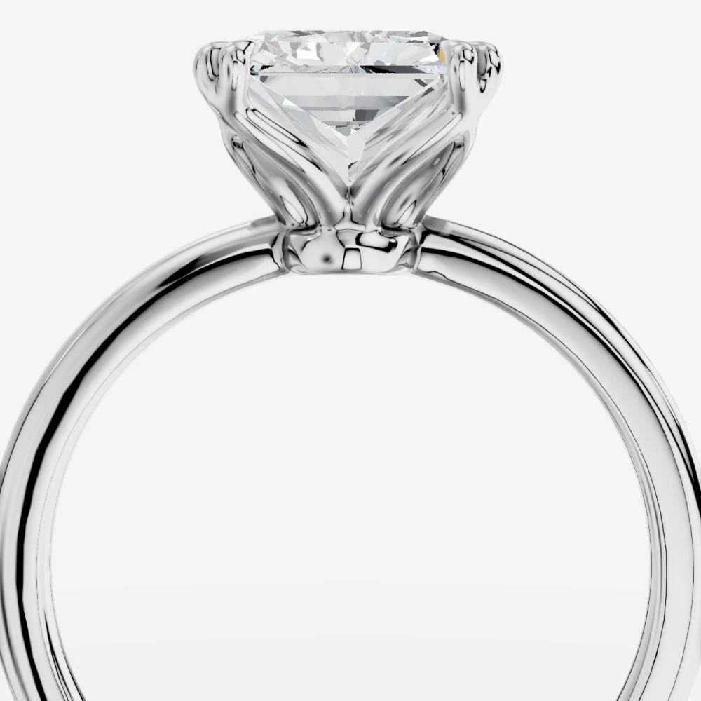 Lydia Ring med laboratoriedyrket diamant i radiant-slibning