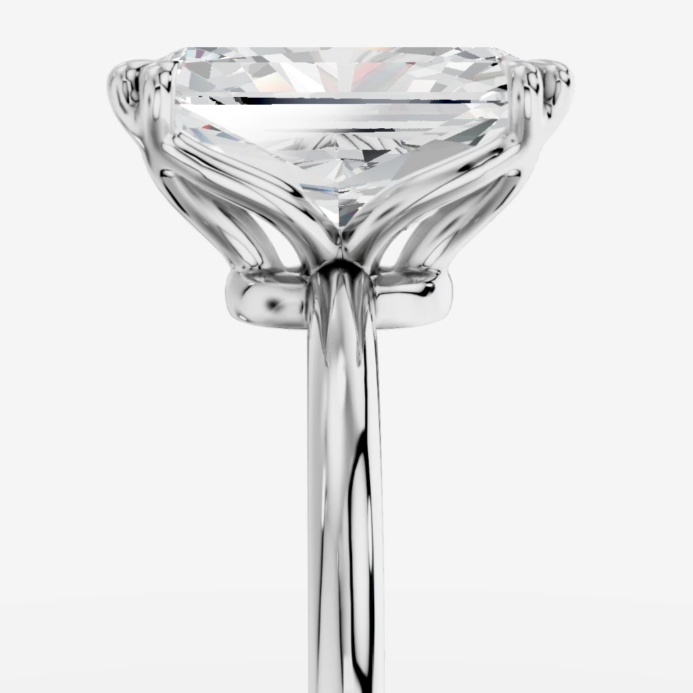 Lydia Ring med laboratoriedyrket diamant i radiant-slibning