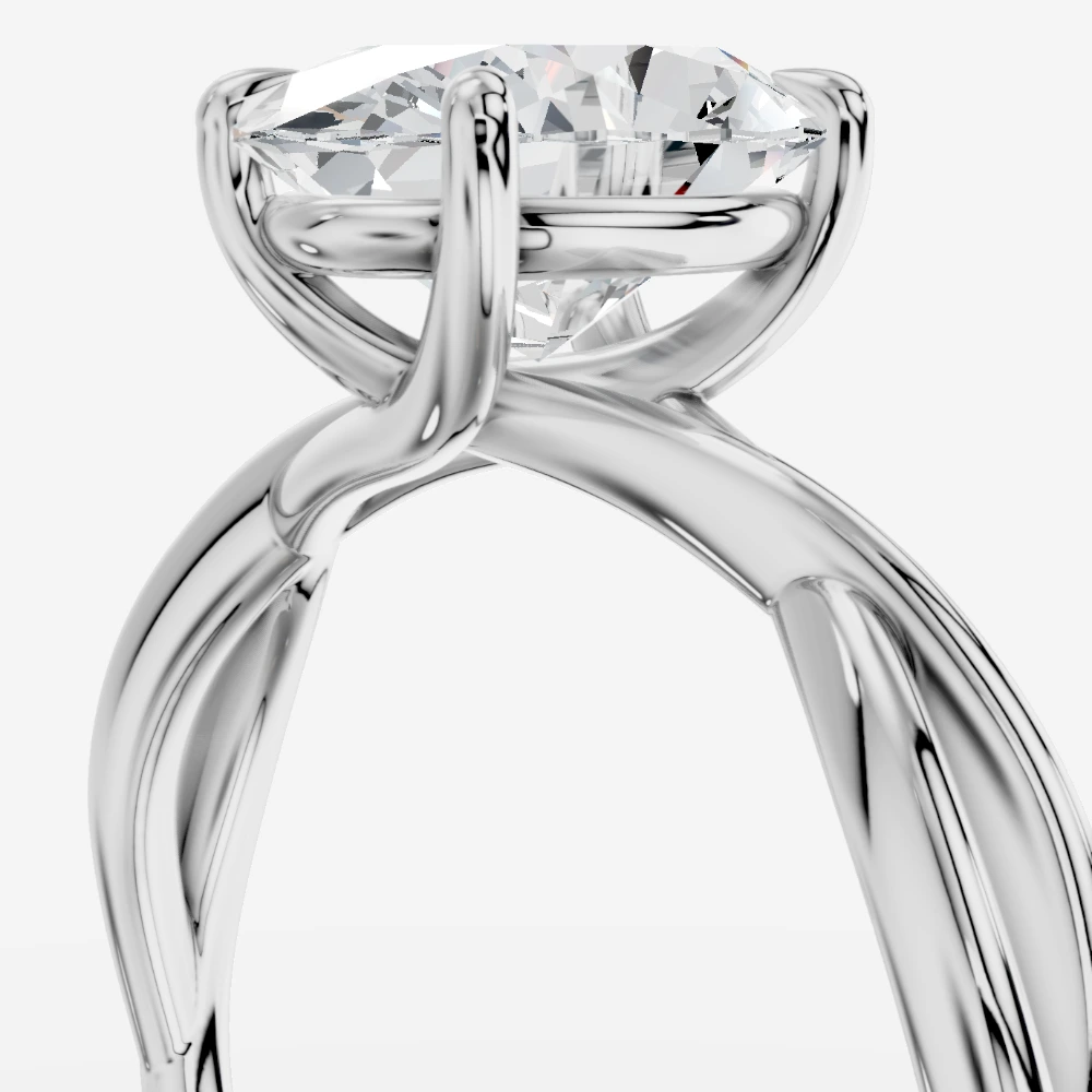 Artemis Ring med laboratoriedyrket diamant i ovalslibning