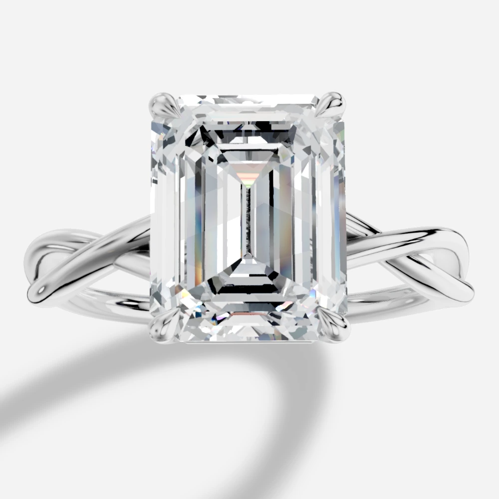 Artemis Emerald-Cut Lab-Grown Diamond Ring