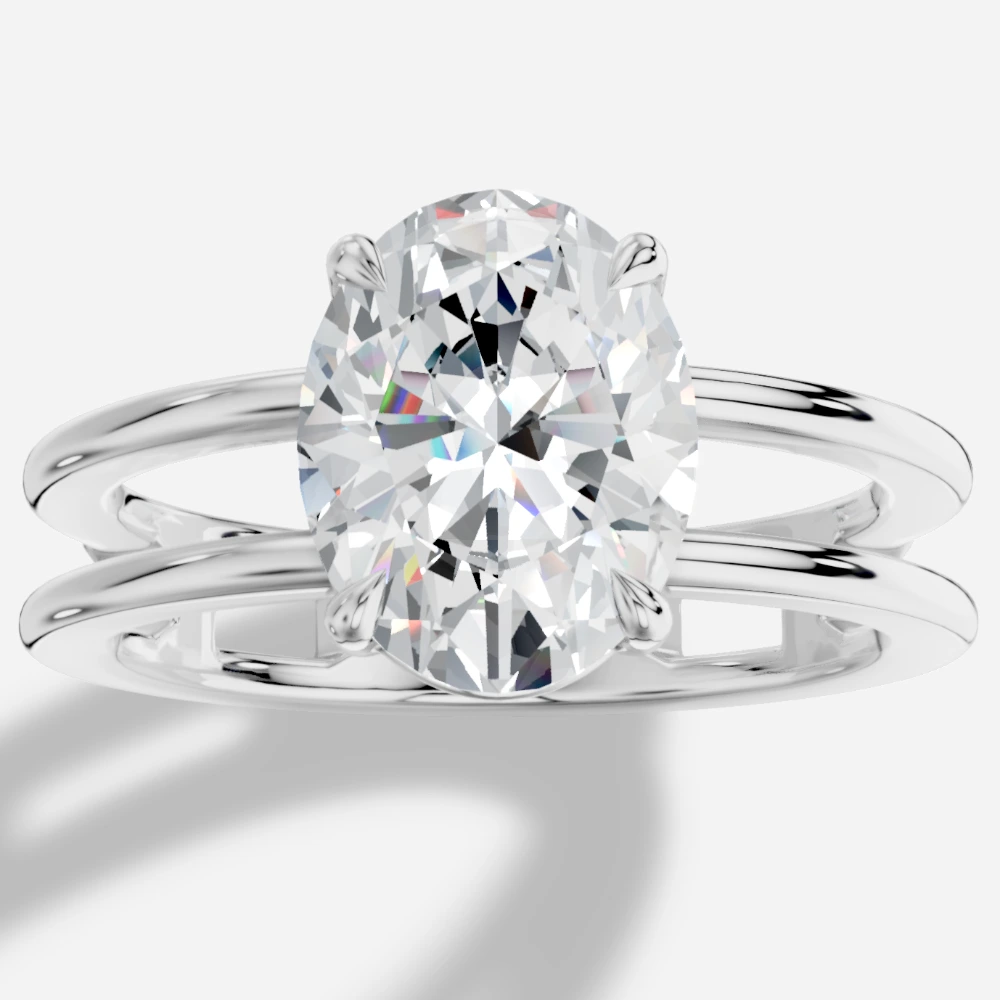 Eterna Oval-Cut Lab-Grown Diamond Ring