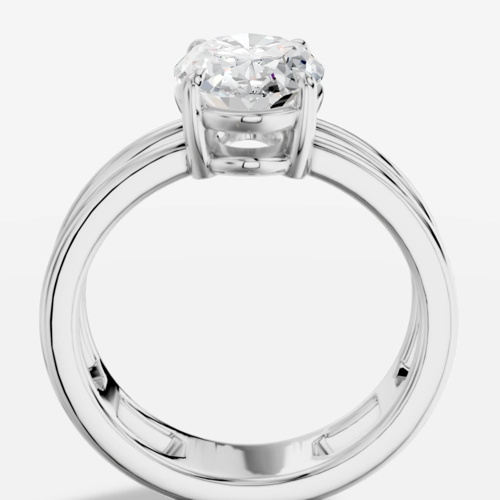 Eterna Oval-Cut Lab-Grown Diamond Ring
