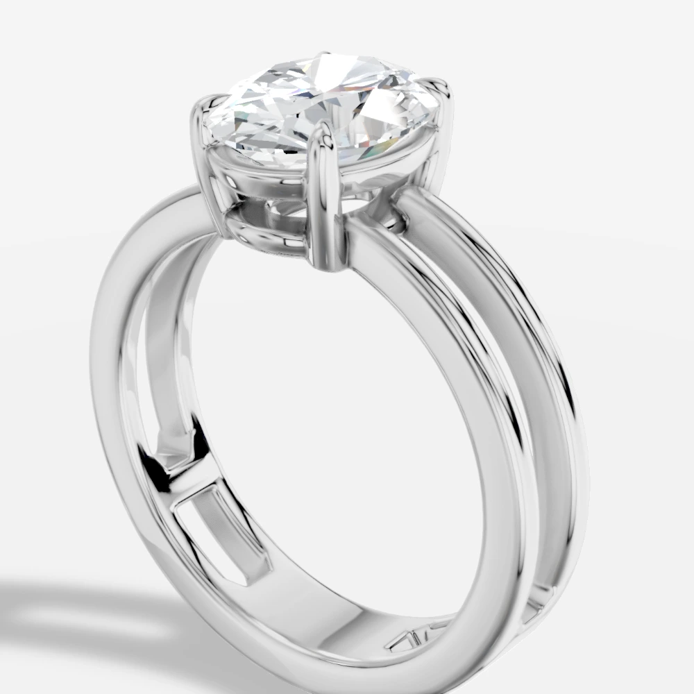 Eterna Oval-Cut Lab-Grown Diamond Ring