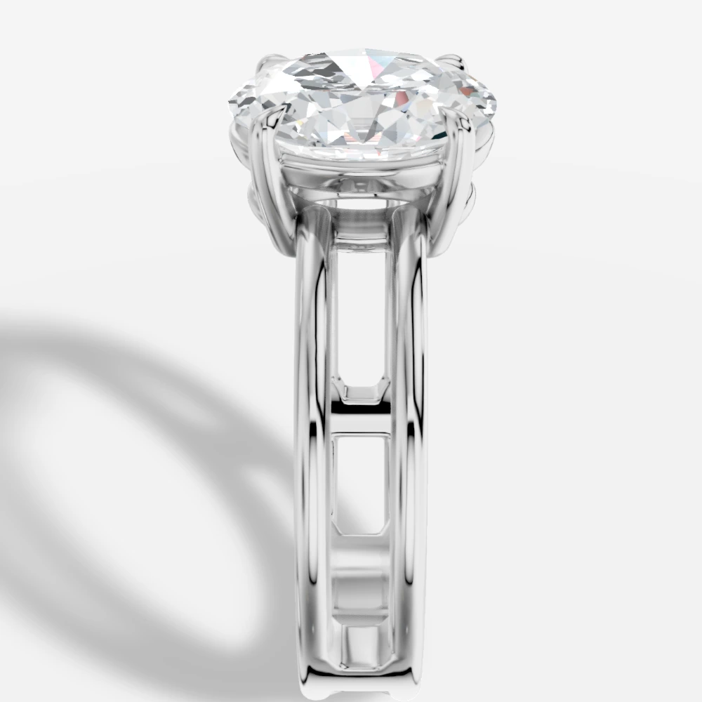 Eterna Oval-Cut Lab-Grown Diamond Ring