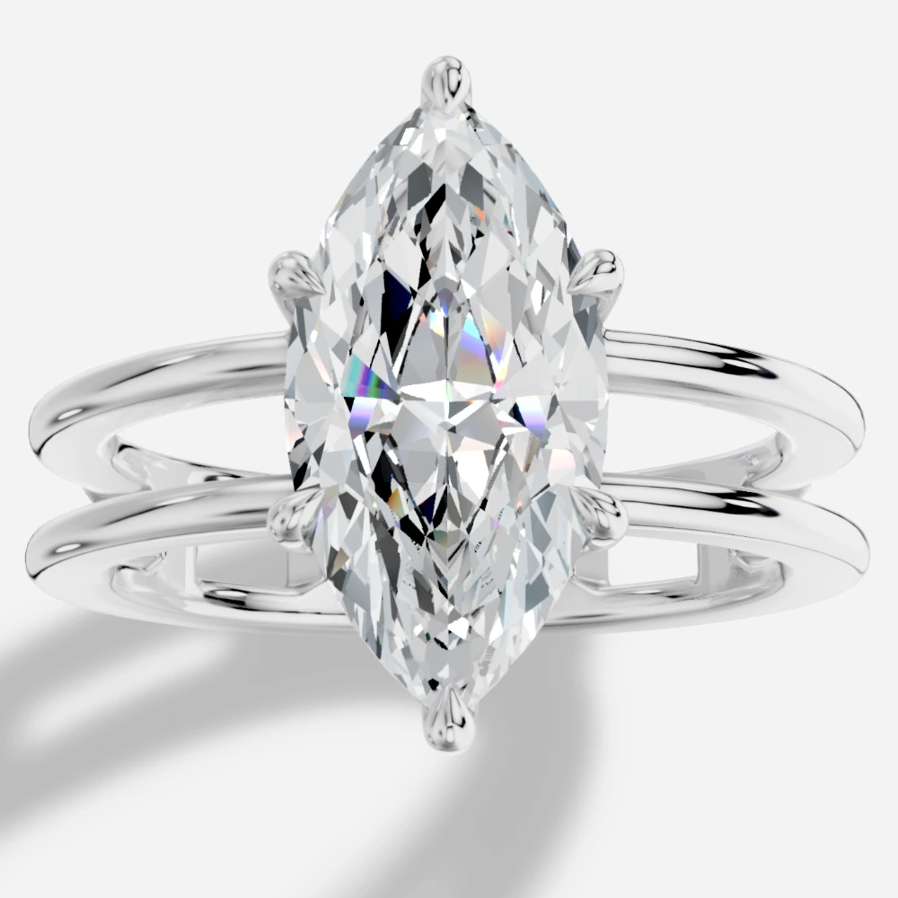 Eterna Marquise-Cut Lab-Grown Diamond Ring