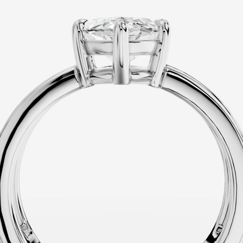 Eterna Bague avec diamant de laboratoire taille marquise