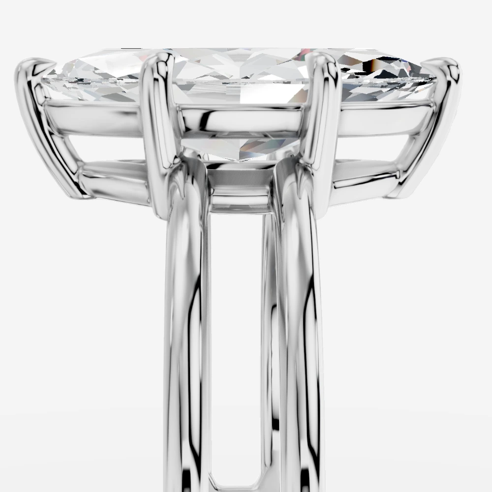 Eterna Bague avec diamant de laboratoire taille marquise