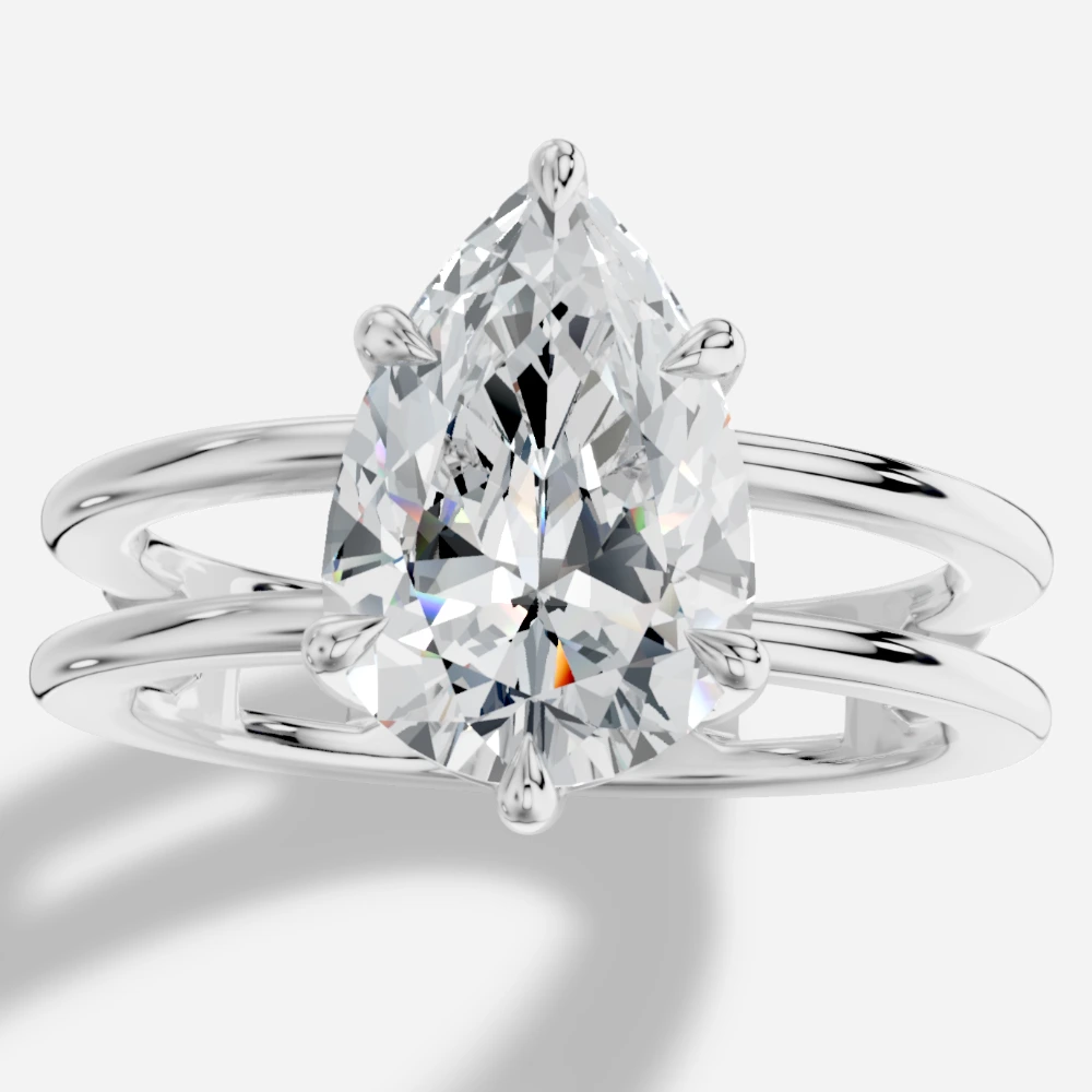 Eterna Pear-Cut Lab-Grown Diamond Ring
