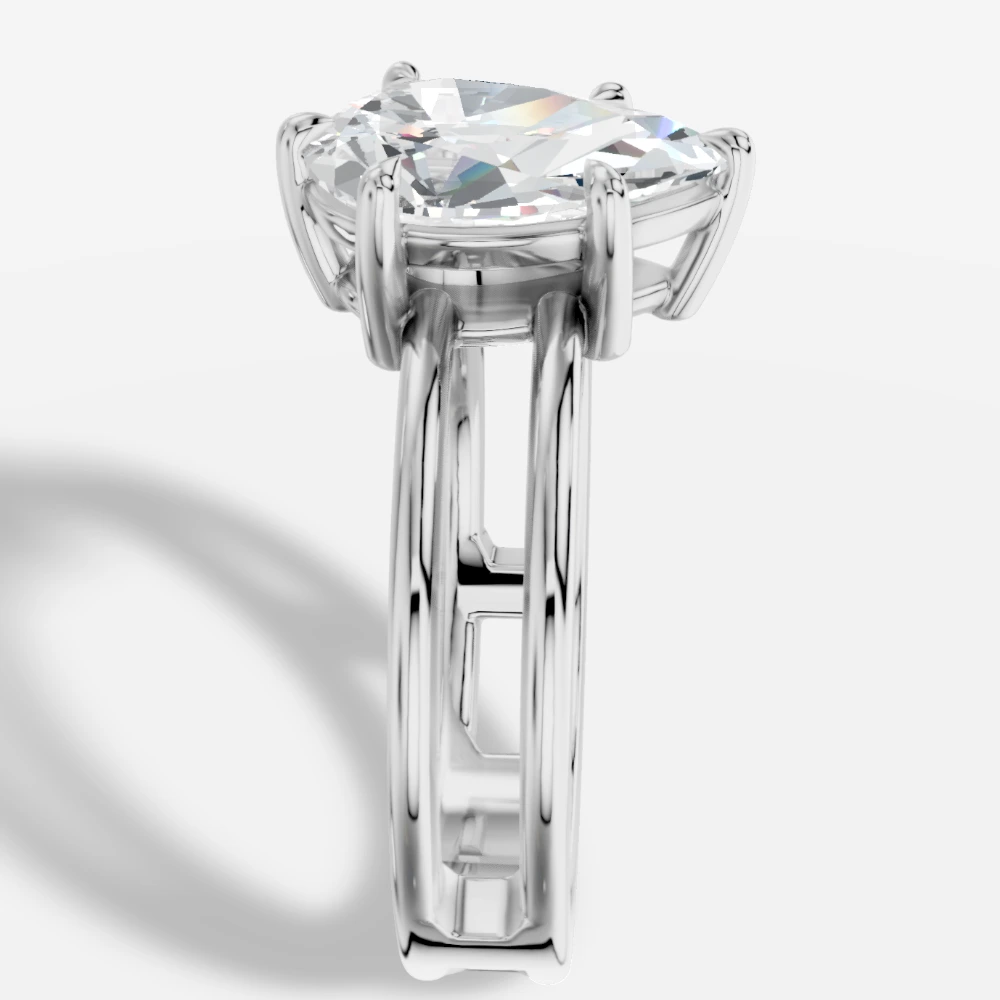 Eterna Anillo con diamante de laboratorio talla pera