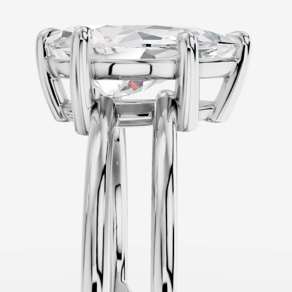 Eterna Anillo con diamante de laboratorio talla pera