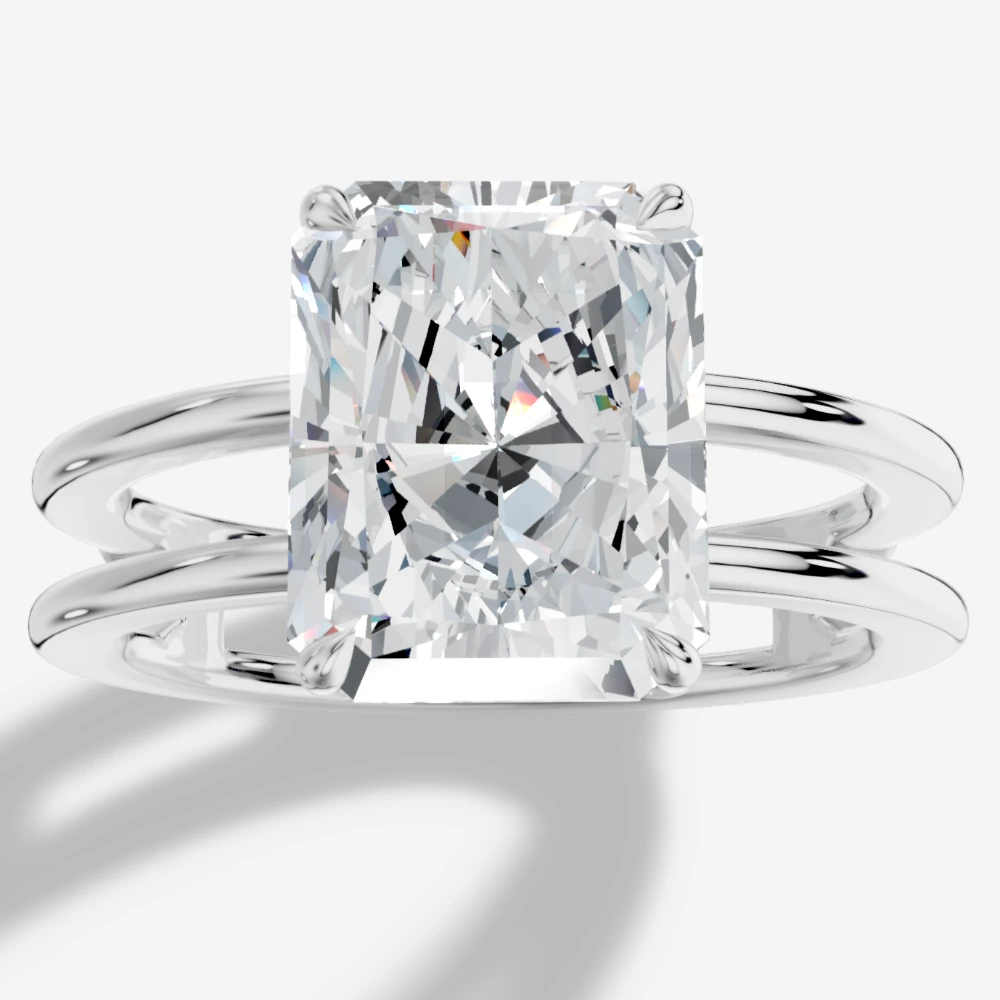 Eterna Radiant-Cut Lab-Grown Diamond Ring