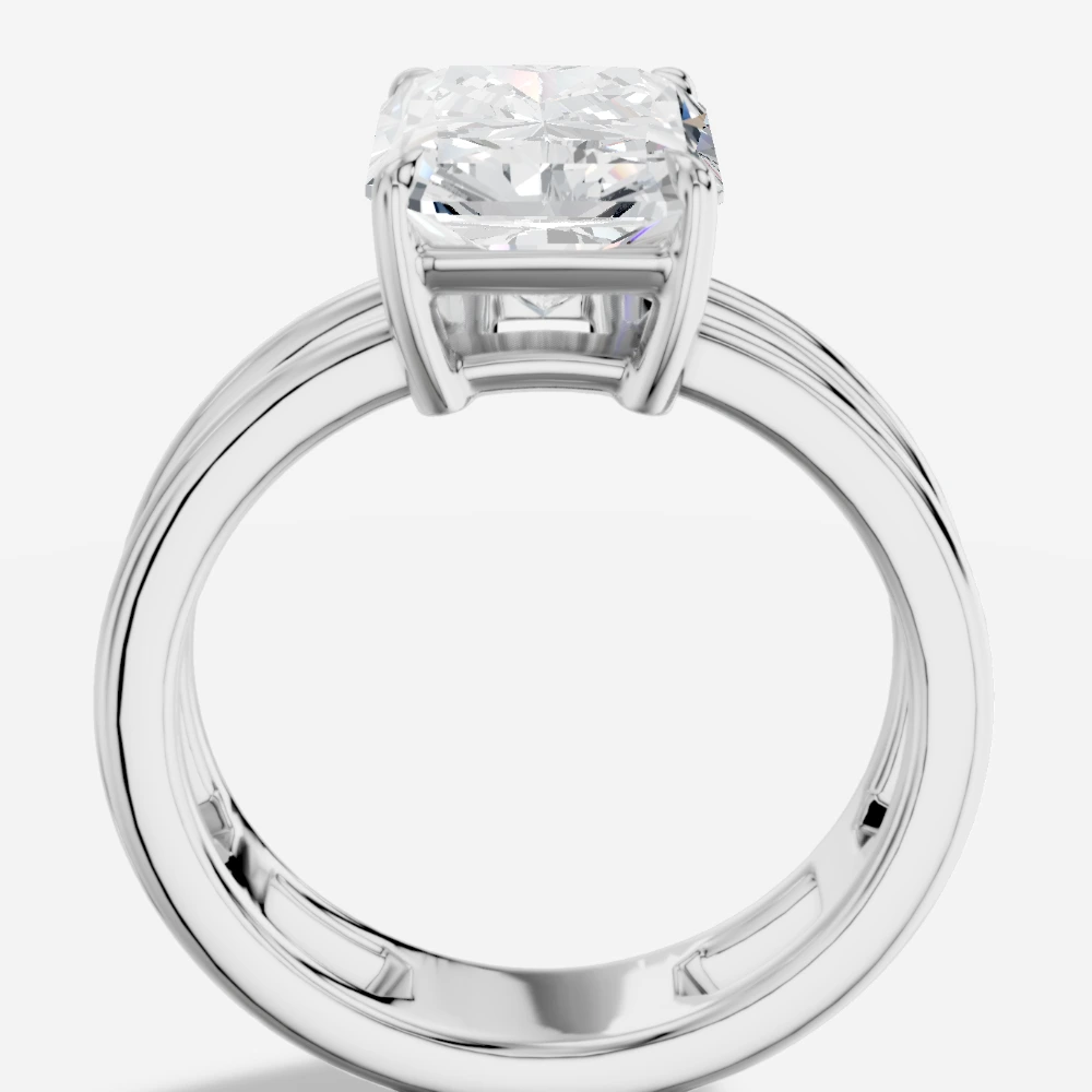 Eterna Bague avec diamant de laboratoire taille radiant