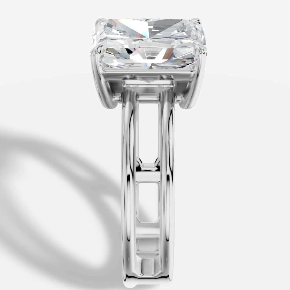 Eterna Bague avec diamant de laboratoire taille radiant