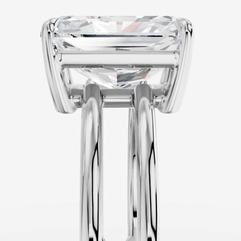 Eterna Bague avec diamant de laboratoire taille radiant